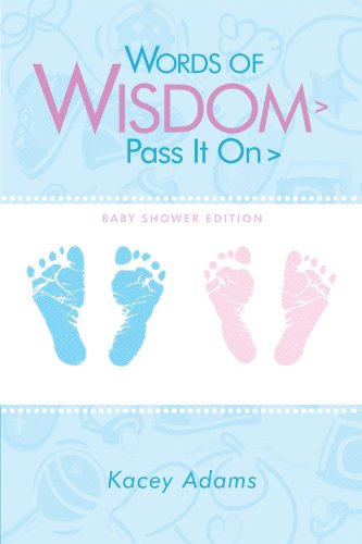 Words of Wisdom Pass it on Baby Shower Edition