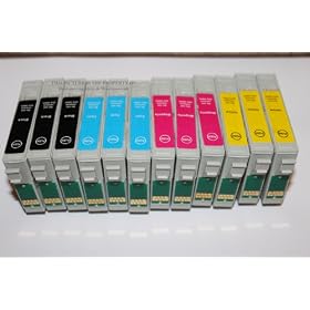 WANTMOREINK 12 MultiPack Epson Compatible Ink Cartridges (3 SETS) Replaces Epson T0715 T0891 T0892 T0893 T0894 T0895 TO711 TO712 TO713 TO714 TO715 (replaces 3x : T0711 T0712 T0713 T0714) T0715- Latest Version Chip Supplied by Delcomcomputers & Wantmoreink