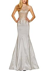 Mermaid Taffeta Beaded Embroidered Lace Floor Length Evening Dress/Prom Dress 