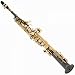 Cecilio 2Series SS-280BNG Black Nickel Plated Body w/ Gold Plated Keys Soprano Saxophone w/ Case and Accessories