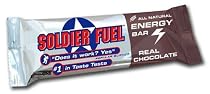 Soldier Fuel Energy Bars, Real Chocolate, 2.29-Ounce Bars (Pack of 15)