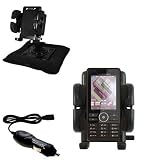 Sony Ericsson G900 Auto Bean Bag Dash Holder with Car Charger - Uses Gomadic TipExchange