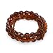 Glass Beads, Elastic Brown Elastic Bracelet Crafting Hope Elastic Bracelet [Brown]