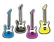 Mini Guitar Cake Decorating Toppers