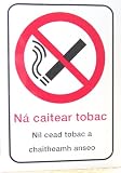 New Irish No Smoking Sign - A5 Self adhesive vinyl