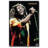 Bob Marley Poster 22X34 Portrait Rasta Reggae Poster Print, 22x34 Poster Print, 22x34