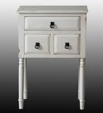 Privilege 24079-W 3 Drawer Stand - Vintage White