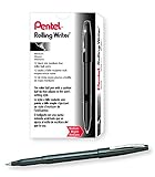 UPC 072512000618 product image for Pentel Rolling Writer Stick Roller Ball Pen, Medium Point, 0.40 mm Black Barrel/ | upcitemdb.com