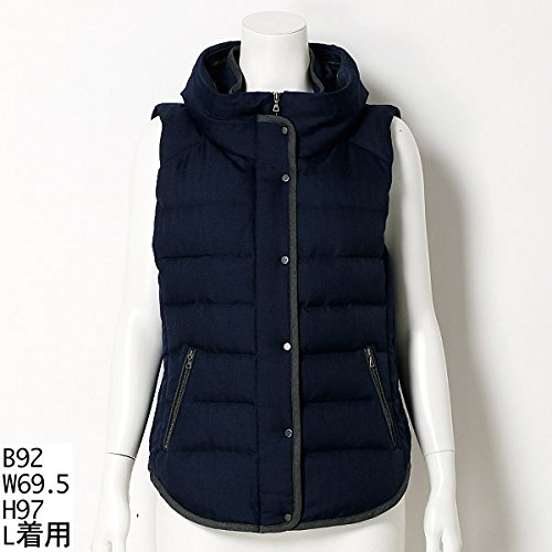 ピサーノ（PISANO） 全2色【大きいサイズ】【L・LL】配色パイピングが可愛いダウンベスト