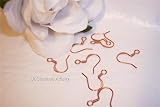 Copper French Wire Coil Earring Hooks Q.20