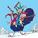 Quentin Blake Charity Pack of 8 Shelter and St Mungos Christmas Cards - Kids on Turkey
