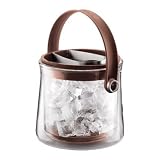 Bodum Cool Double Wall Glass Thermal Ice Bucket, Brown