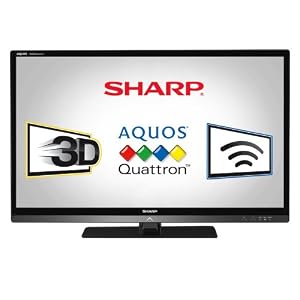 Sharp LC40LE835U Quattron 40-inch 1080p 240 Hz 3D LED-LCD HDTV, Black