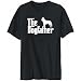 T-Shirt Mens Black  THE DOGFATHER Belgian Malinois  Dogs