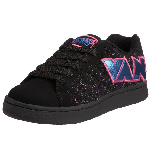 Vans Widow Plus (Splatter) Black/Neon Skateboarding Shoes Women's Size 9.5