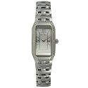 Lucien Piccard Women's Rectangular Diamond Bezel Watch #26993SL