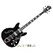 Hagstrom Viking Bass 4 String Hollow Body Electric Bass Guitar Black