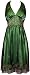 Beaded Mesh Satin Holiday Gown Party Cocktail Prom Halter Dress