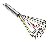 Kuhn Rikon 10-Inch Silicone Tornado Whisk with Stainless Handle