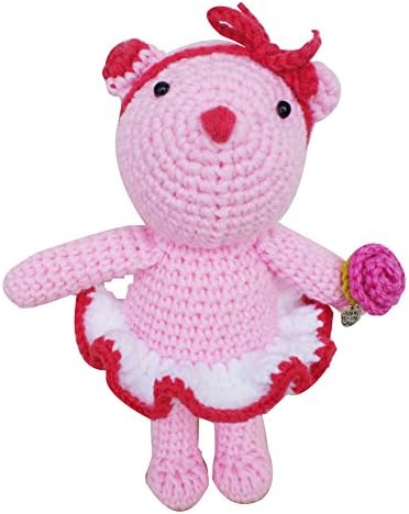 iHanco Pretty Teddy Girl Knitting DIY Kit Pink