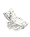 Women's Rhinestone Metal Hair Barrette Clip Hair Pin Antique Silver IMB2125
