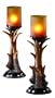 Accents & Occasion Lodge Style Antler Candle Lamp, 16-3/4-Inch Tall