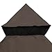 Yescom 8x8Ft 2-Tier Gazebo Top Replacement UV30+ for Dual Tier Gazebo Frames Outdoor Patio Canopy Cover Party Backyard Garden Coffee Liqueur