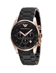 Emporio Armani Womens AR5906 Fashion Black Dial Watch