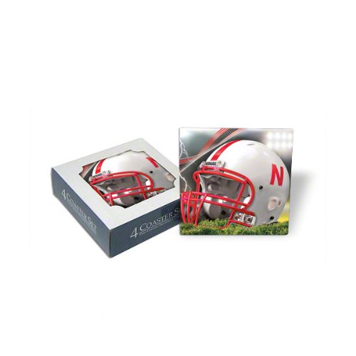 Nebraska Cornhuskers Ceramic Coaster Set