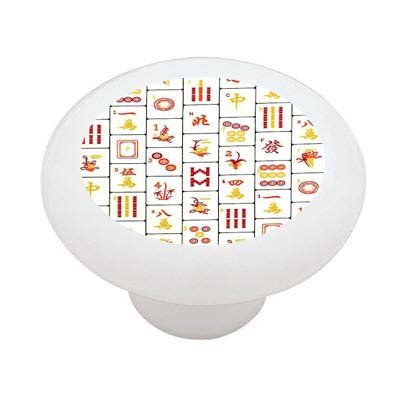 Cover image : Mahjong Tiles Decorative High Gloss Ceramic Drawer Knob
