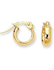 Kids 14k Gold Round Hoop Earrings