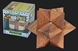 Family Games XS Head Stress Wooden Brain Teaser Puzzle (Shooting Star)