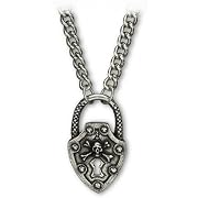 Deathlock Alchemy Gothic Padlock Necklace