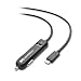 Cable Matters 25W/5A Dual USB Car Charger with USB C Cord & USB A Port