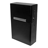 Kaltner Präsente Zigarettenbox Zigarettenetui Edel Schwarz