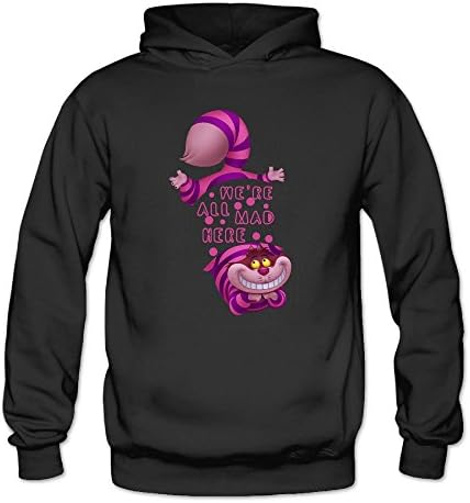 Hotgirl4 Cheshire Cat-Alice In Wonderland Women's Geek Long Sleeve Hoodies L Black
