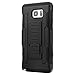 Galaxy Note 5 Case, ENGIVE Dual Layer Hybrid Armor Full Body Protective Case with Kickstand and Removable Holster Swivel Belt Clip for Samsung Galaxy Note 5 (Black)