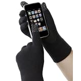 Isotoner SmarTouch Gloves (Mens Black)