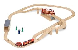 Melissa & Doug Swivel Bridge Train Set