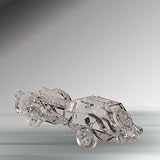 Crystal Model Car, 3.14 Inches, Handcrafted, Limited Edition