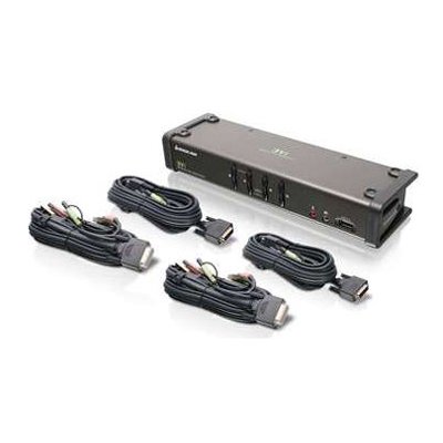 IOGEAR 4-PORT DVI KVMP SWITCH WITH AUDIO AND CA Max Resolution 1920 x 1200