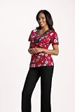 41OPBB3N6DL. SL160  Cherokee Uniforms Sonic Bloom V Neck Scrub Top