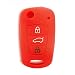 Keyzone Silicone Key Cover Red Fit For I20 Old 3 Button Flip Key Models Upto 2012 (Red) RS.189.00
