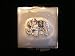 Compact Mirror with Genuine Crystal depicting an Elephant