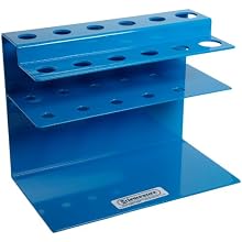 Bel-Art Scienceware 189620000 Aluminum Poxygrid Microliter Pipettor Rack, 9" Length x 5" Width x 6-3/4" Height