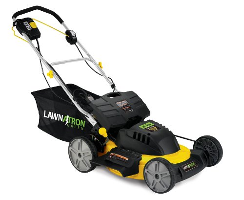 Self Propelled Cordless Electric Lawn Mower - by LAWNATRON Green 20