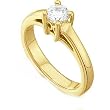 14K Yellow Gold Diamond Solitaire Engagement Ring - 0.50 Ct.