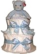 2 Tier Diaper Diaper Baby Diaper Cake - Mint Green