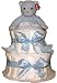 2 Tier Diaper Diaper Baby Diaper Cake - Blue