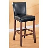 29 Inch Bar Stool (Set of 2) in Black by Coaster Furniture